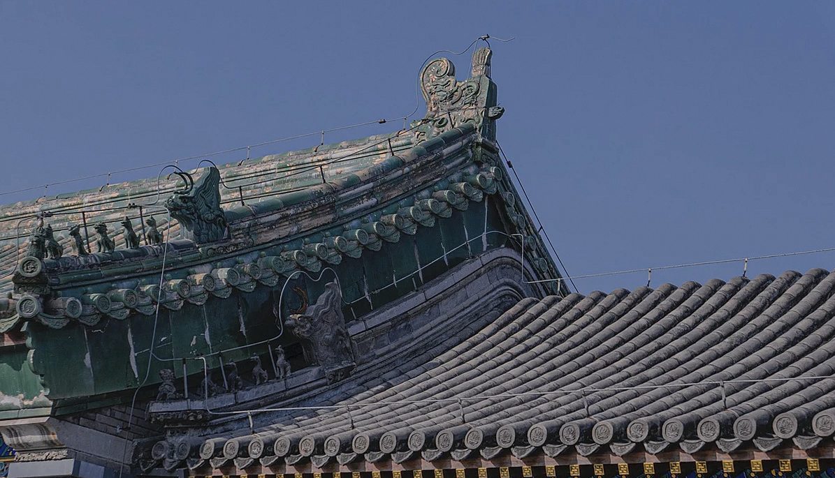 ライカカメラで撮影した北京・中国の恭王府、ミニマリズム建築の歴史的風景